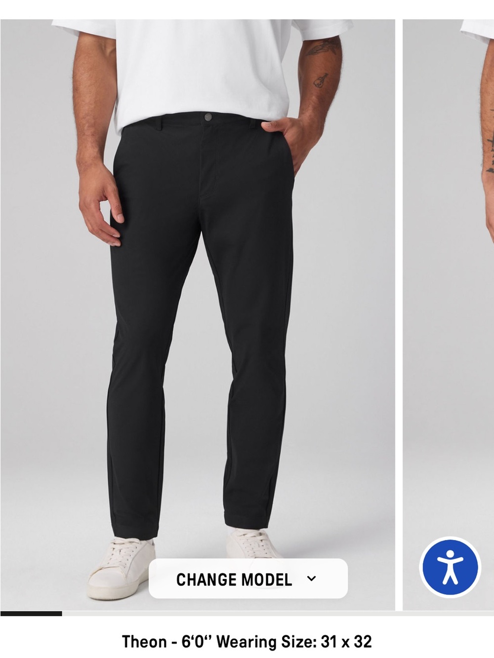 Fabletics Black Men's pants The Don Classic Fit